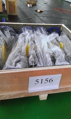 Válvula de porta de faca de aço de ligação de flange para aplicações pesadas